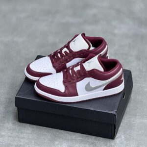 کفش نایک ایر جردن وان لو زرشکی Nike Air Jordan 1 Low Burgundy
