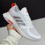 آدیداس کلودفوم سفید نارنجی  Adidas Cloudfoam White Orange