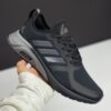IMG_1881 آدیداس کلودفوم مشکی طوسی Adidas Cloudfoam Black Grey