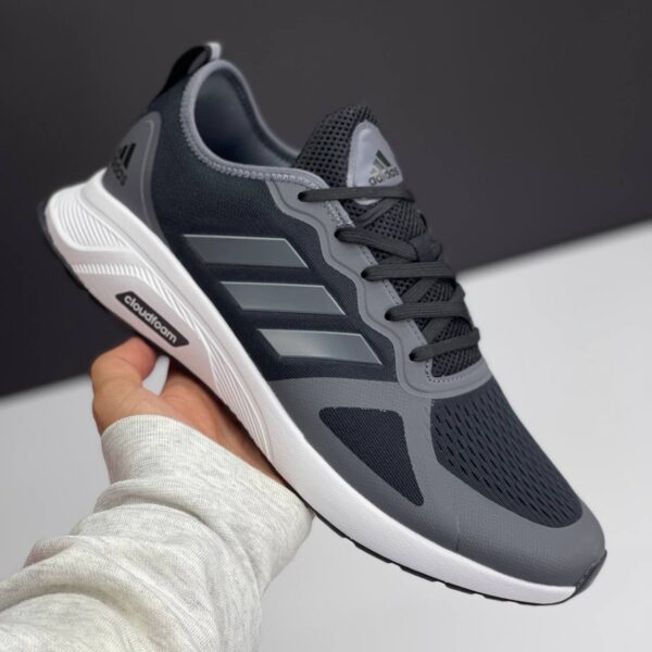 IMG_1897 آدیداس کلودفوم مشکی طوسی Adidas Cloudfoam Black Grey