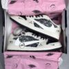 کفش نایک ایر جردن وان لو تراویس اسکات بالنسیاگا Nike Air Jordan 1 Low Travis Scott Balenciaga