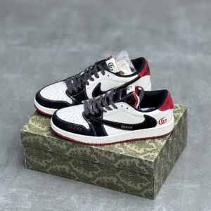 کفش نایک ایر جردن وان لو تراویس اسکات گوچی Nike Air Jordan 1 Low Travis Scott Gucci