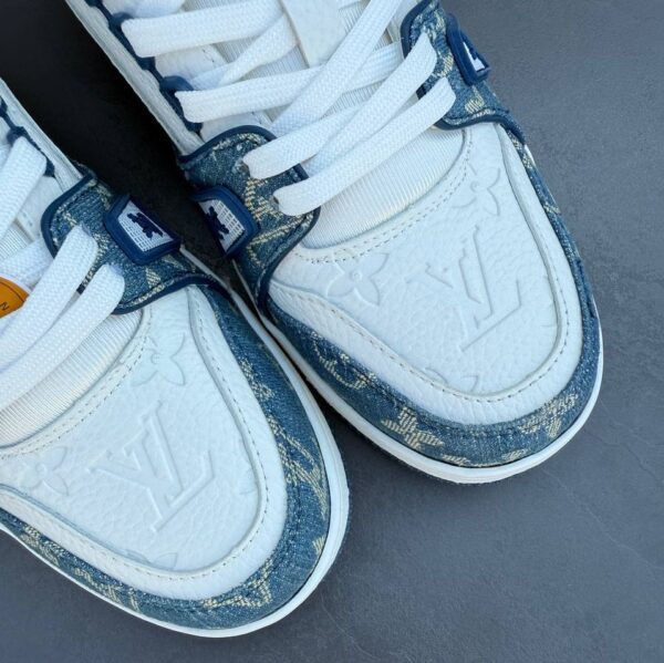IMG_2138 کفش لویی ویتون ترینر سوپر مستر سفید آبی Louis Vuitton Trainer Super Master White Blue