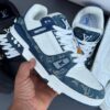 IMG_2143 کفش لویی ویتون ترینر سوپر مستر سفید آبی Louis Vuitton Trainer Super Master White Blue
