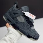 کفش نایک ایر جردن فور کاز مستر کوالیتی طوسی تیره  Nike Air Jordan 4 KAWS Dark Grey