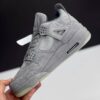 IMG_2267 کفش نایک ایر جردن فور کاز مستر کوالیتی طوسی روشن | Nike Air Jordan 4 KAWS Light Grey