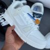 کفش لویی ویتون ترینر سوپر مستر تمام سفید Louis Vuitton Trainer Super Master Triple White