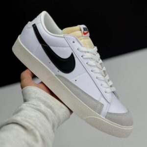کفش نایک بلیزر لو سفید مشکی Nike Blazer Low White Black