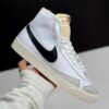 کفش نایک بلیزر ساقدار سفید مشکی Nike Blazer Mid White Black