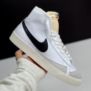 کفش نایک بلیزر ساقدار سفید مشکی Nike Blazer Mid White Black