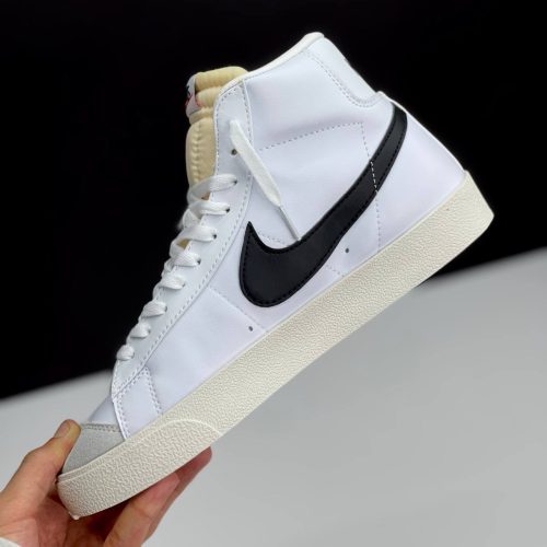 کفش نایک بلیزر ساقدار سفید مشکی Nike Blazer Mid White Black