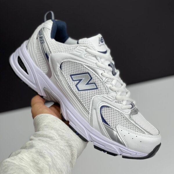 IMG_3199 نیو بالانس 530 سفید سورمهای New Balance 530 White Navy