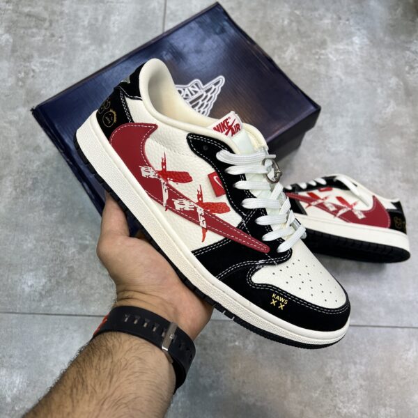 کفش نایک ایر جردن وان لو ترویس اسکات کاز Nike Air Jordan 1 Low Travis Scott KAWS