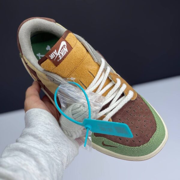 IMG_3735 کفش نایک ایر جردن ۱ لو وودو قهوهای Nike Air Jordan 1 Low Voodoo Brown