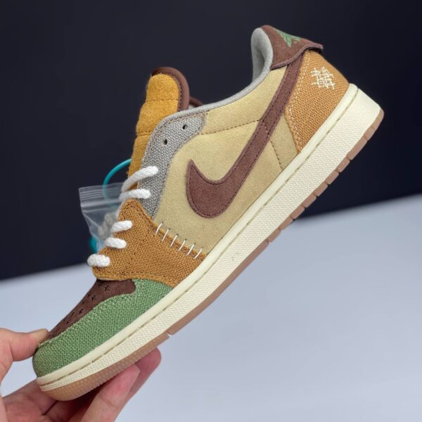 IMG_3736 کفش نایک ایر جردن ۱ لو وودو قهوهای Nike Air Jordan 1 Low Voodoo Brown