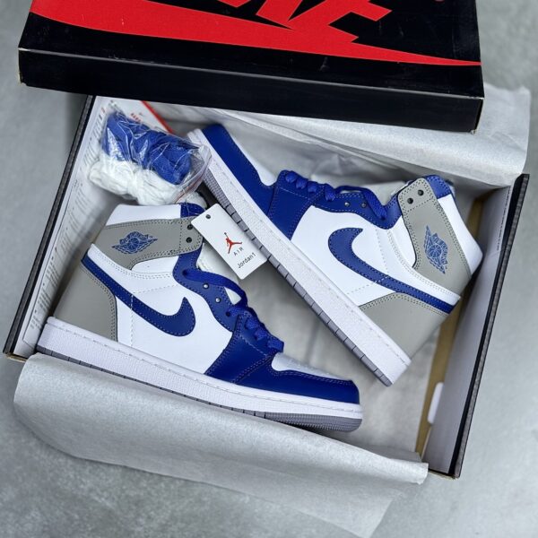 IMG_3864-scaled-1 کفش نایک ایر جردن وان ساقدار آبی طوسی Nike Air Jordan 1 High Blue Grey