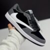 IMG_4197-500x500-1 کفش نایک ایر جردن وان لو تراویس اسکات مشکی طوسی چرمی Nike Air Jordan 1 Low Travis Scott Black Grey Leather