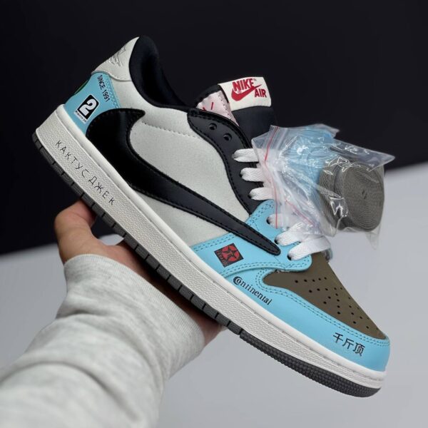 IMG_4213 کفش نایک ایر جردن ۱ لو تراویس اسکات بی ام و Nike Air Jordan 1 Low Travis Scott BMW