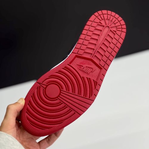 IMG_4244-500x500-1 کفش نایک ایر جردن وان ساقدار ورنی مشکی قرمز Nike Air Jordan 1 High Patent Bred