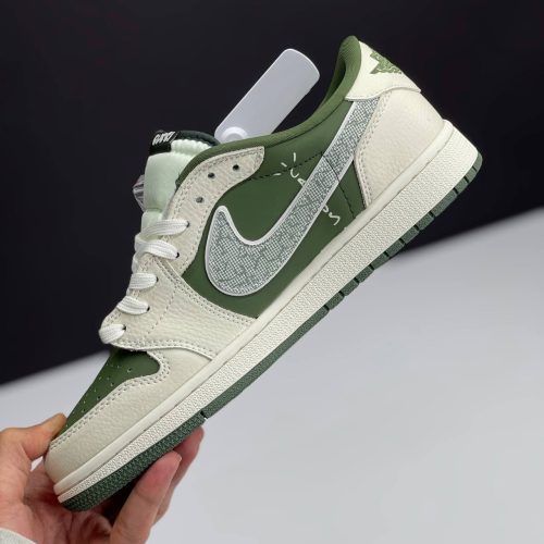 کفش نایک ایر جردن وان لو تراویس اسکات گوچی Travis Scott x Nike Air Jordan 1 Low Gucci