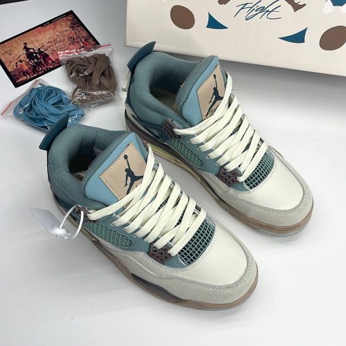 کفش نایک ایر جردن فور رترو اسنورلکس کاستوم ( مسترکوالتی ) Jordan 4 Retro Snorlax Custom