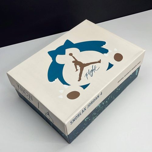 کفش نایک ایر جردن فور رترو اسنورلکس کاستوم ( مسترکوالتی ) Jordan 4 Retro Snorlax Custom
