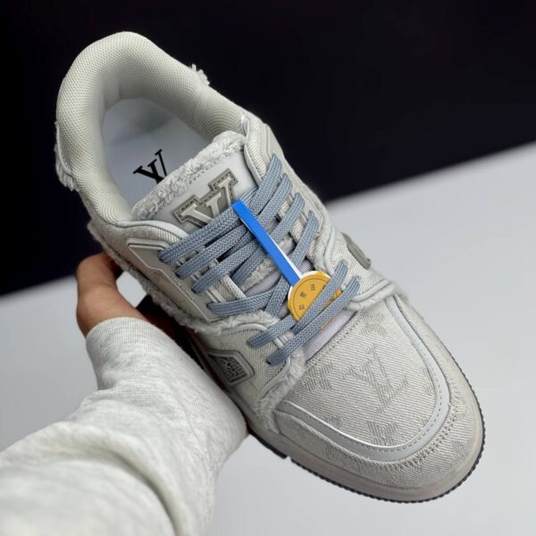 لویی ویتون ترینر طوسی Louis Vuitton Trainer Grey