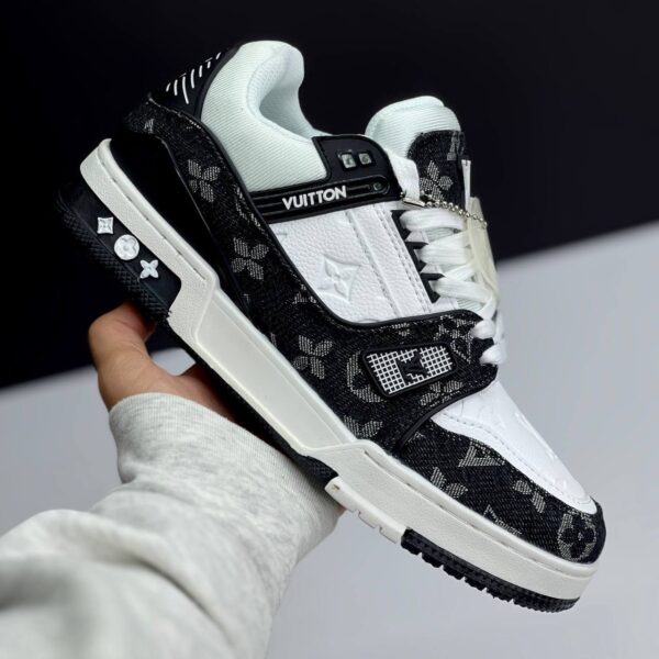 IMG_5134 کتونی لویی ویتون ترینر مشکی سفید Louis Vuitton Trainer Black White