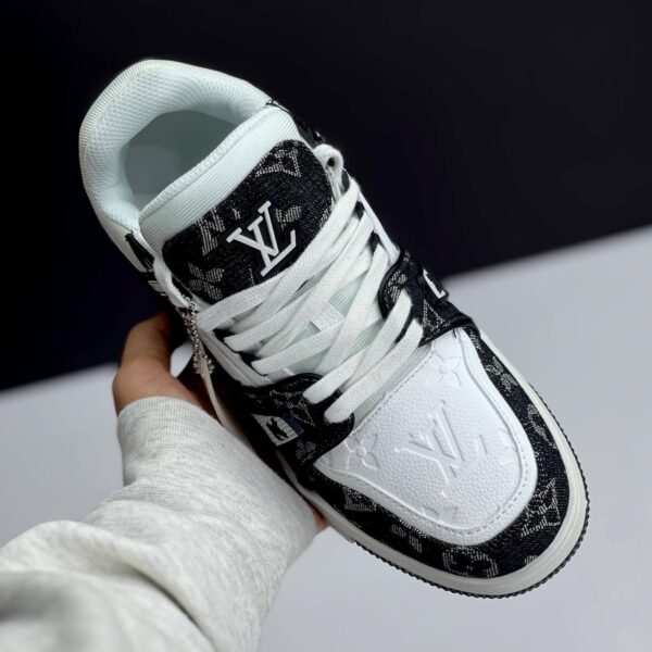 IMG_5135 کتونی لویی ویتون ترینر مشکی سفید Louis Vuitton Trainer Black White