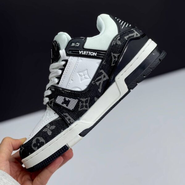 IMG_5136 کتونی لویی ویتون ترینر مشکی سفید Louis Vuitton Trainer Black White