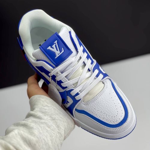 کفش لویی ویتون نایک سفید آبی Louis Vuitton x Nike White Blue