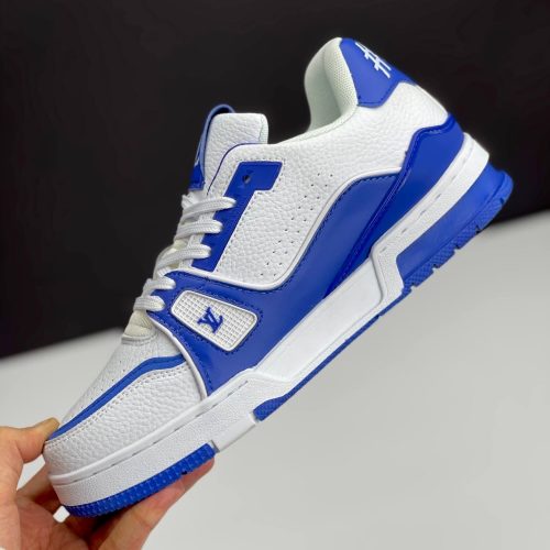 کفش لویی ویتون نایک سفید آبی Louis Vuitton x Nike White Blue