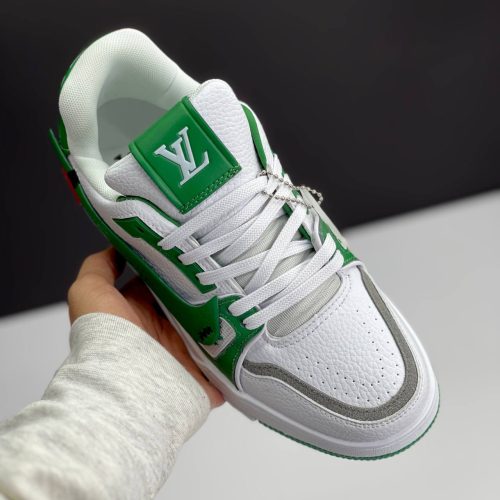 کفش لویی ویتون نایک سفید سبز Louis Vuitton x Nike White Green
