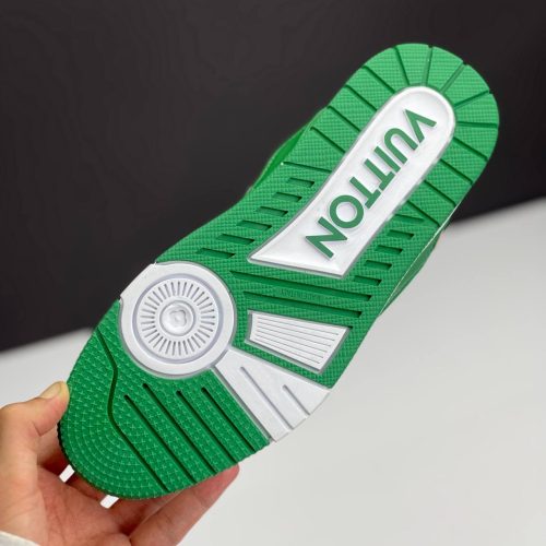 کفش لویی ویتون نایک سفید سبز Louis Vuitton x Nike White Green