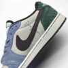 کفش نایک ایر جردن وان لو تراویس اسکات آبی سبز سوئد Nike Air Jordan 1 Low Travis Scott Blue Green Suede