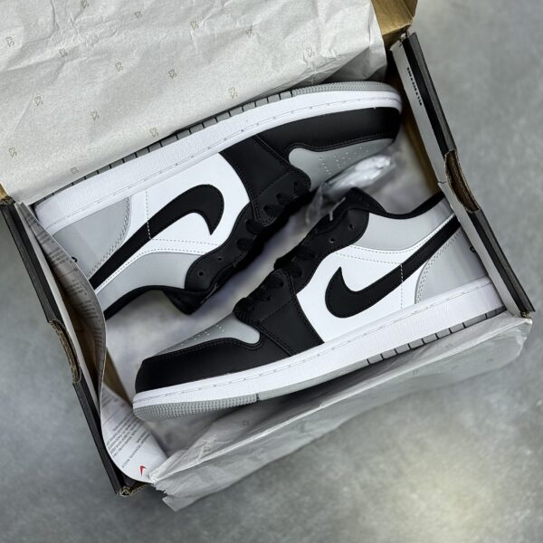 IMG_6799-scaled-1 کفش نایک ایر جردن وان لو مشکی طوسی شادوو Nike Air Jordan 1 Low Shadow