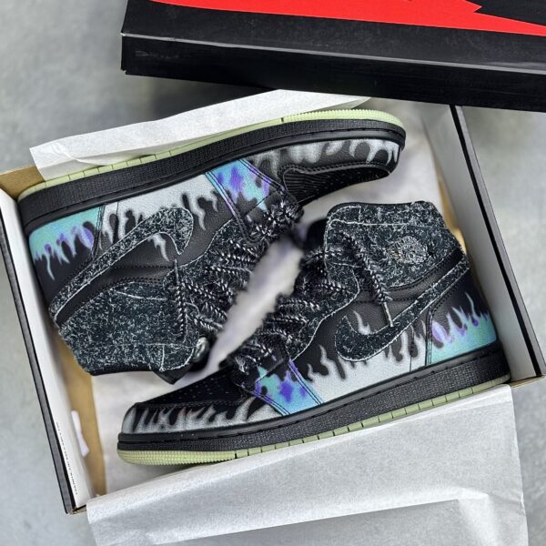 کفش نایک ایر جردن وان ساقدار چشم گربه (شبنما) Nike Air Jordan 1 High Cat Eye Reflective
