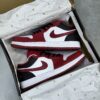 کفش نایک ایر جردن وان لو سفید قرمز خونی Nike Air Jordan 1 Low White Blood Red