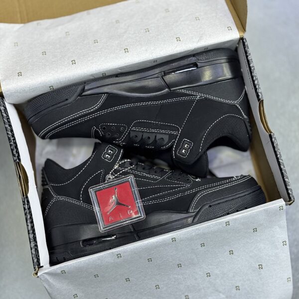 IMG_7783-scaled-1 کفش نایک جردن۳ تراویس اسکات بلک کت Nike Air Jordan 3 Travis Scott Black Cat