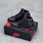 کفش نایک ایر جردن وان ساقدار ورنی بلکند Nike Air Jordan 1 High Patent Blackend