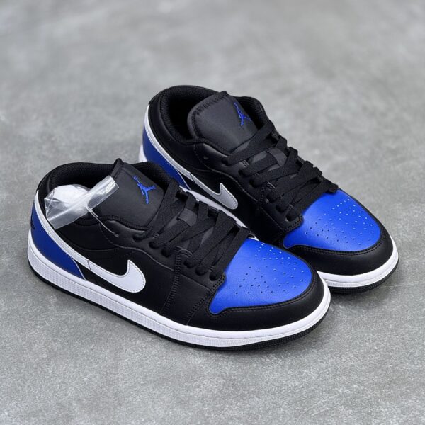 IMG_8131-scaled-1-1 کفش نایک ایر جردن وان لو مشکی آبی Nike Air Jordan 1 Low Black Blue