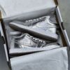 IMG_8216-scaled-1 کفش نایک ایر جردن وان لو نقره ای براق Nike Air Jordan 1 Low Metallic Silver