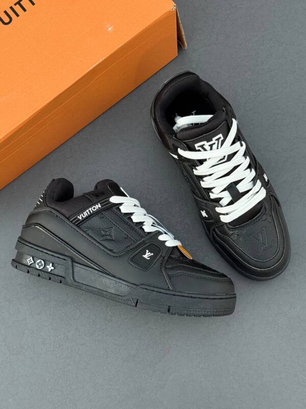 IMG_8479-1 کفش لویی ویتون ترینر تمام مشکی Louis Vuitton Trainer Triple Black