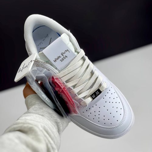 کفش نایک ایر جردن وان لو تراویس اسکات وایت پارتی Nike Air Jordan 1 Low Travis Scott White Party