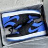 کفش نایک ایر جردن وان لو آبی مشکی Nike Air Jordan 1 Low Blue Black