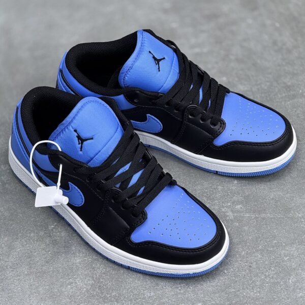 کفش نایک ایر جردن وان لو آبی مشکی Nike Air Jordan 1 Low Blue Black