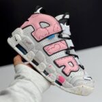 کفش نایک ایر مور آپتمپو کرم صورتی Nike Air More Uptempo Cream Pink