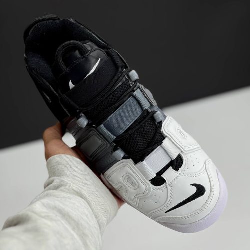 کفش نایک ایر مور آپتمپو مشکی طوسی سفید Nike Air More Uptempo Black Grey White