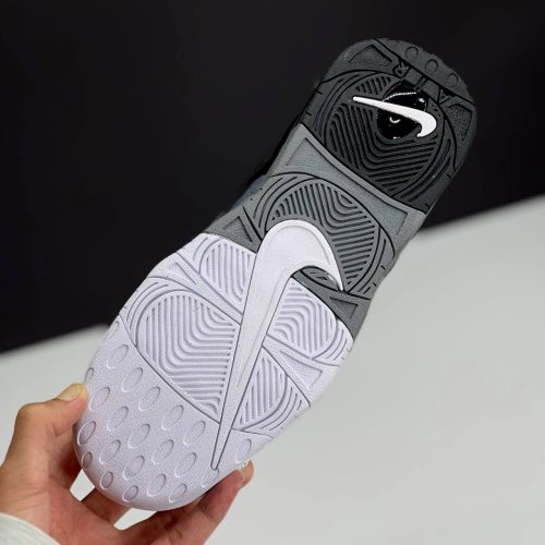کفش نایک ایر مور آپتمپو مشکی طوسی سفید Nike Air More Uptempo Black Grey White