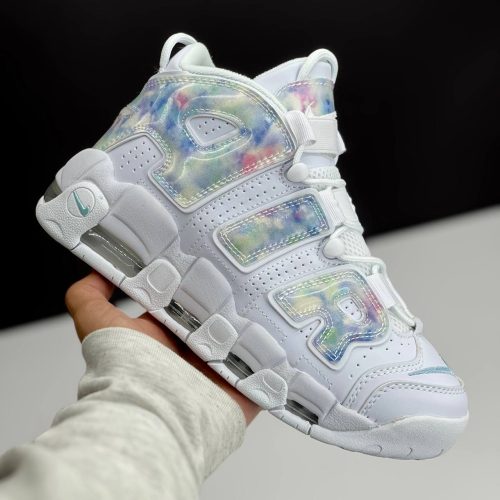 IMG_9328-500x500-1 کفش نایک ایر مور آپتمپو سفید آبی کهکشانی Nike Air More Uptempo Galaxy White Blue